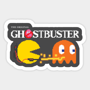 Pac Buster - Clyde - White text Sticker
